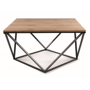 Стол журнальный SIGNAL SILVER A дуб артизан/черный, 80/80